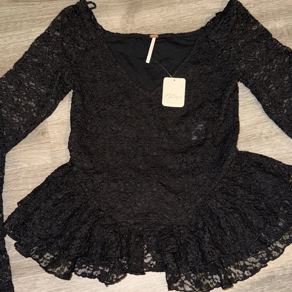 Free People Stella long sleeve top